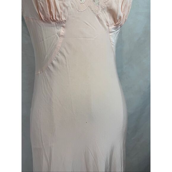 Vintage 1930s Pink Silk Slip Dress Barbizon Size Small XS - Picture 10 of 10